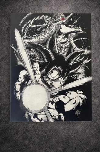 Tableau goku kamehameha - kamehameha, dragon