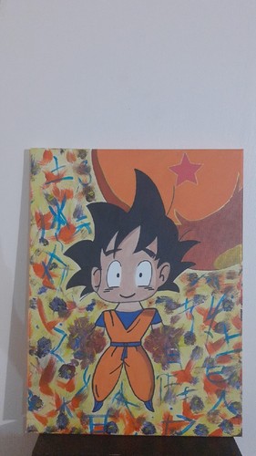 Tableau dragon ball songoku - dragon,