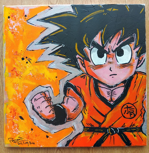 Toile tableau san goku - tableau,